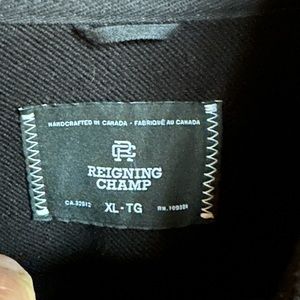 Reigning Champ XL Kyoto Black Midweight Terry Pullover Hoodie